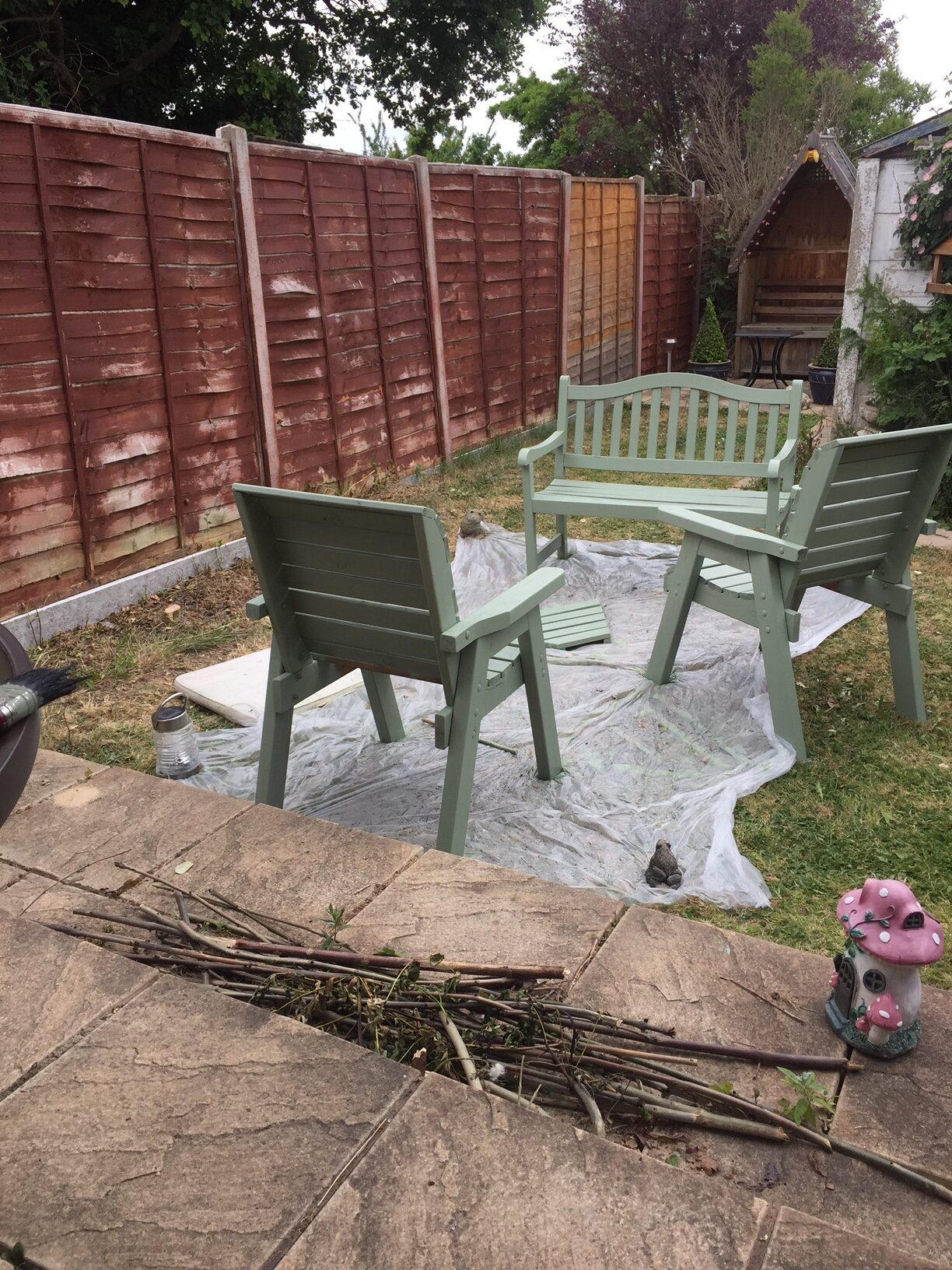 Wooden chair painting